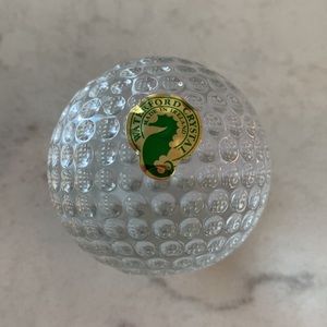 Waterford Crystal Golfball Paperweight